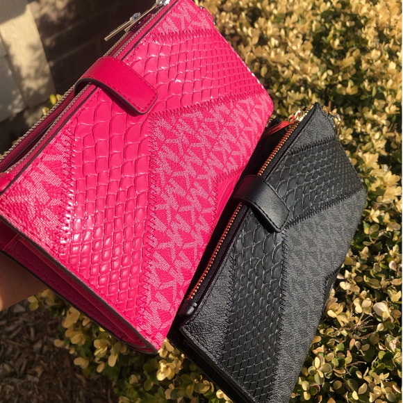 New Michael Kors Double Zip Wristlet Phone Wallet - Picture 6 of 8